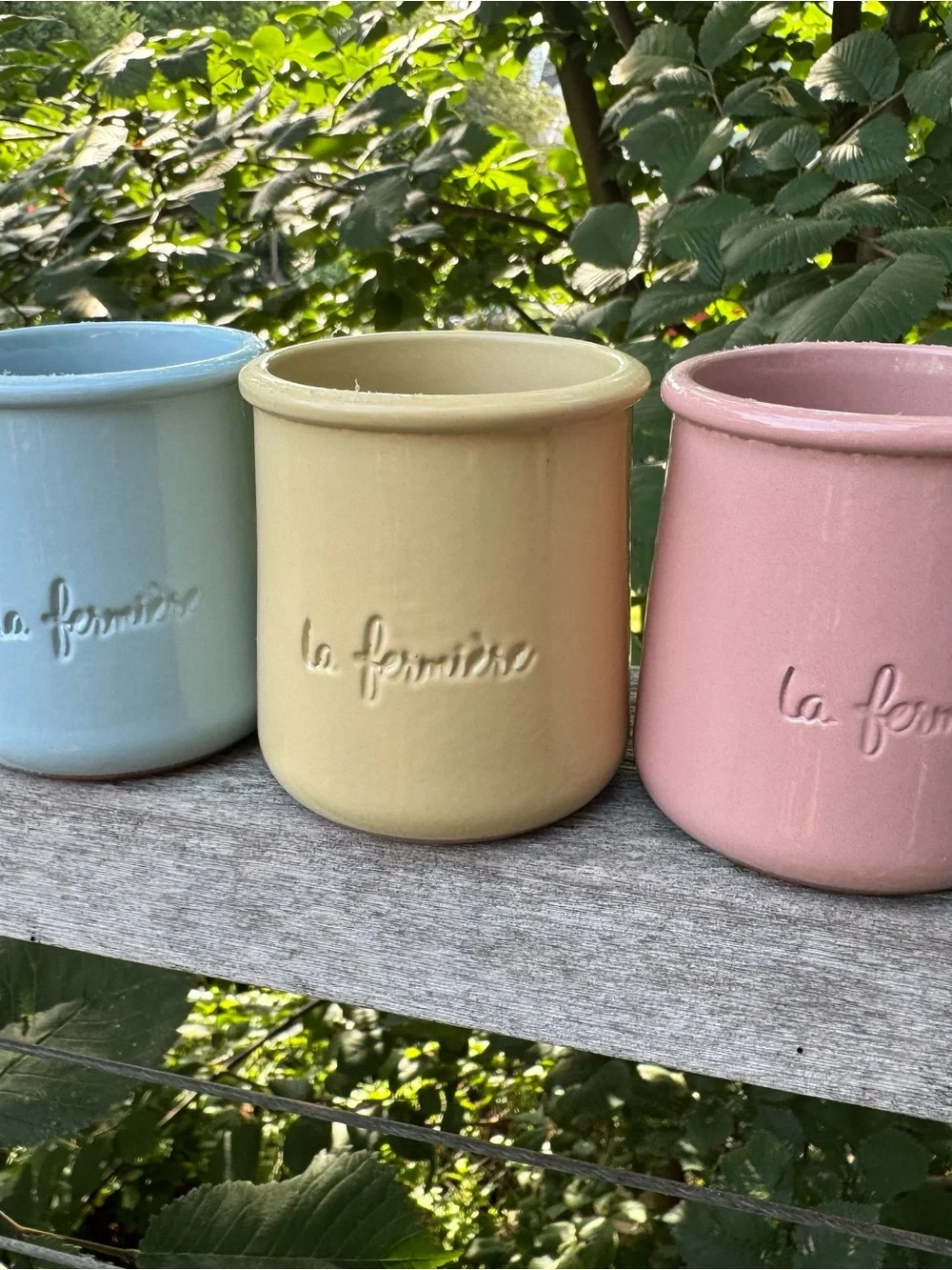 La Fermière Pastel Ceramic Vases Set - Blue, Yellow, Pink